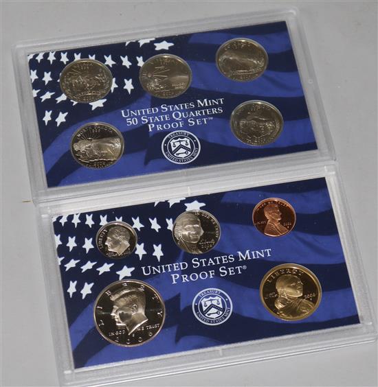 US mint coinage (14 boxes).